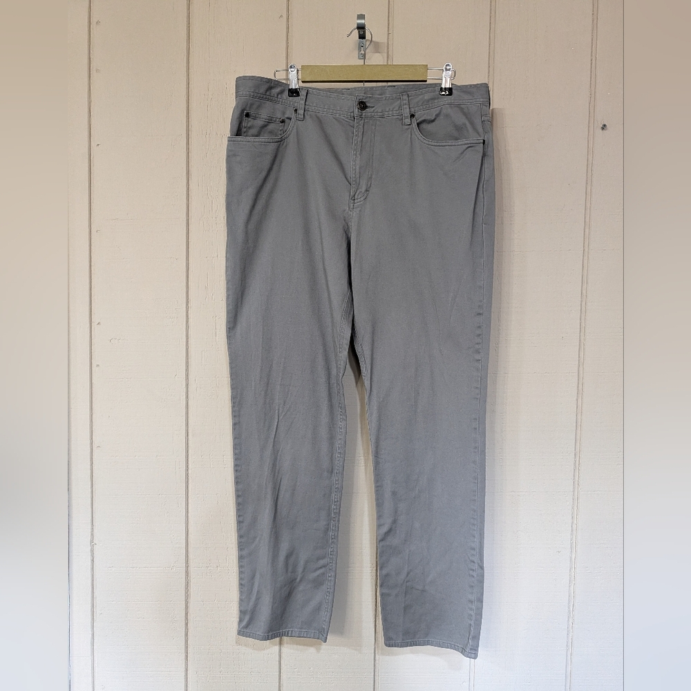 Genteal Mens 5‎ Pocket Comfort Flex Pants Grey 38x32